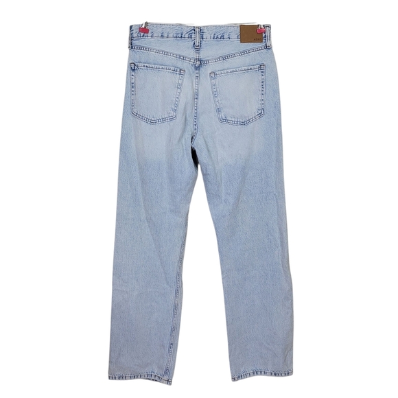 Aeropostale Jeans Women Size 8 32X32 90s Baggy Destroyed Light Wash Cotton New - Picture 2 of 11